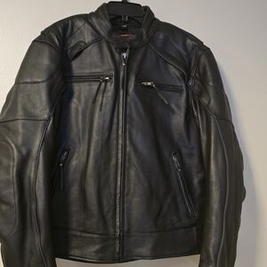 Men's Classic Black Leather Jacket